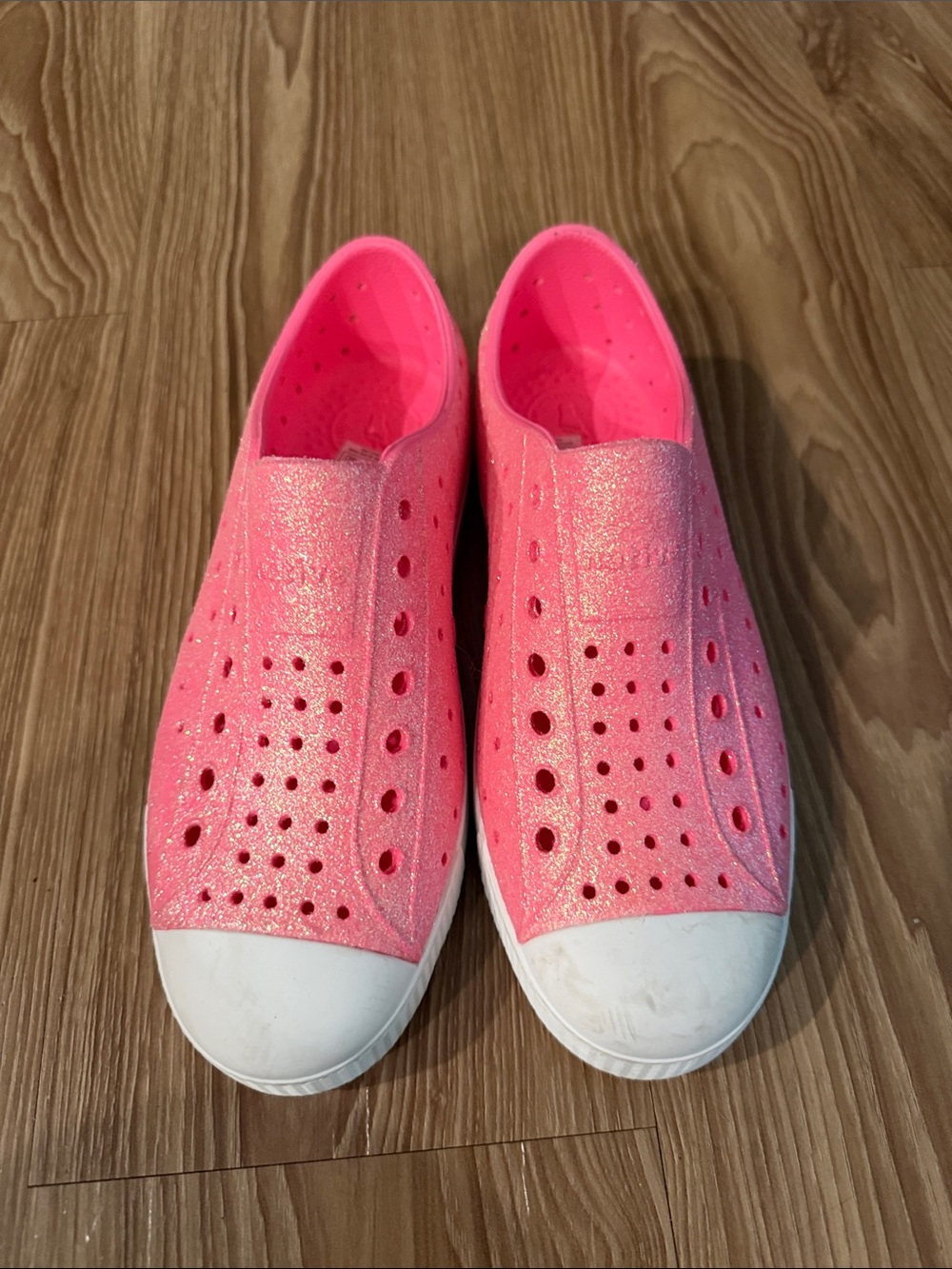 Native Pink Sparkle Jefferson Water Shoes for Kids